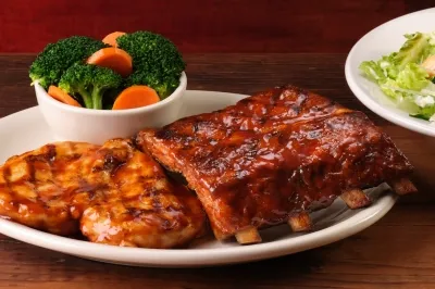 Grilled BBQ Chicken & Ribs
