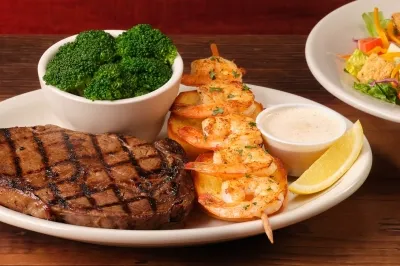 Ribeye* 12oz & Grilled Shrimp
